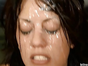 Lyla Storm used as fuck meat pukes on 2 cocks